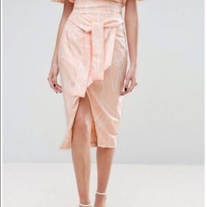 ASOS Lavish Alice Wrap Skirt in Abstract Print